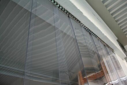 PVC-Streifenvorhang 300 x 3 mm - Torbreite von bis zu 425 cm Torhöhe 200 cm transparent