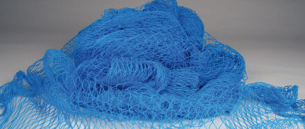 Vogelschutznetz - Maschenweite 25 mm - blau - Rollenanschnitt - 4 m Breite