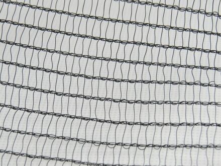 Hagelschutznetz 40 g/m² - schwarz - mit Befestigungsmaterial