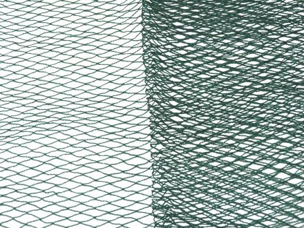 Vogelschutznetz - Maschenweite 13 mm - grün - Rollenanschnitt 12 m
