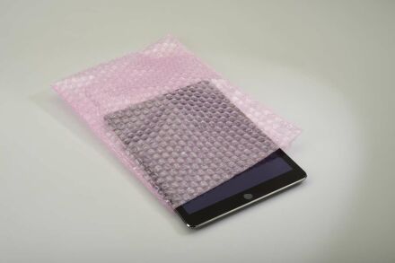 Antistatische Luftpolsterfolienbeutel - rosa - 80&micro;