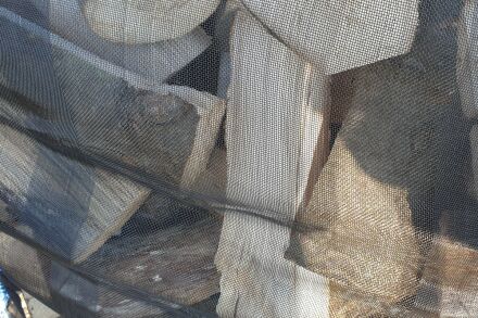 Holz Big Bag mit Sternenboden 100 x 100 x 160 cm