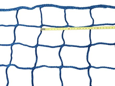 Seitenschutznetz - Maschenweite 100 mm - randverstärkt - 2,00 m x 5,00 m blau