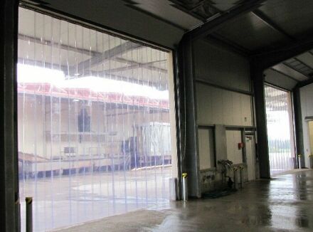 PVC-Streifenvorhang 200 x 2 mm - Torbreite von bis zu 275 cm Torhöhe 350 cm klar-transparent